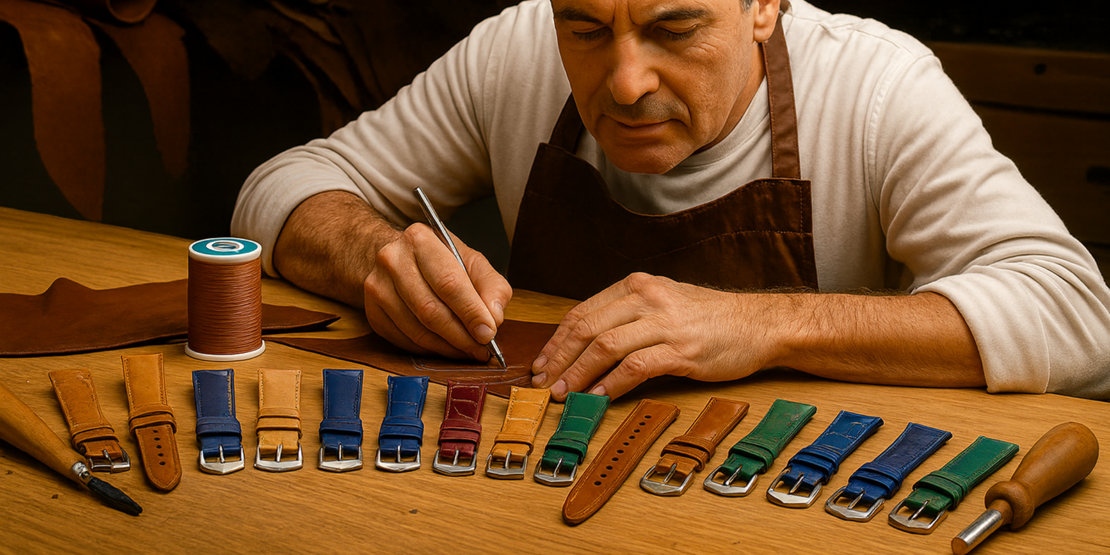 Italian leather straps