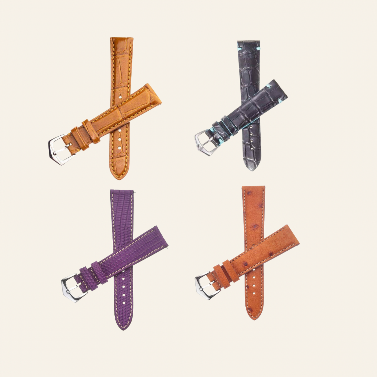 All Exotic Leather Watch Bands
