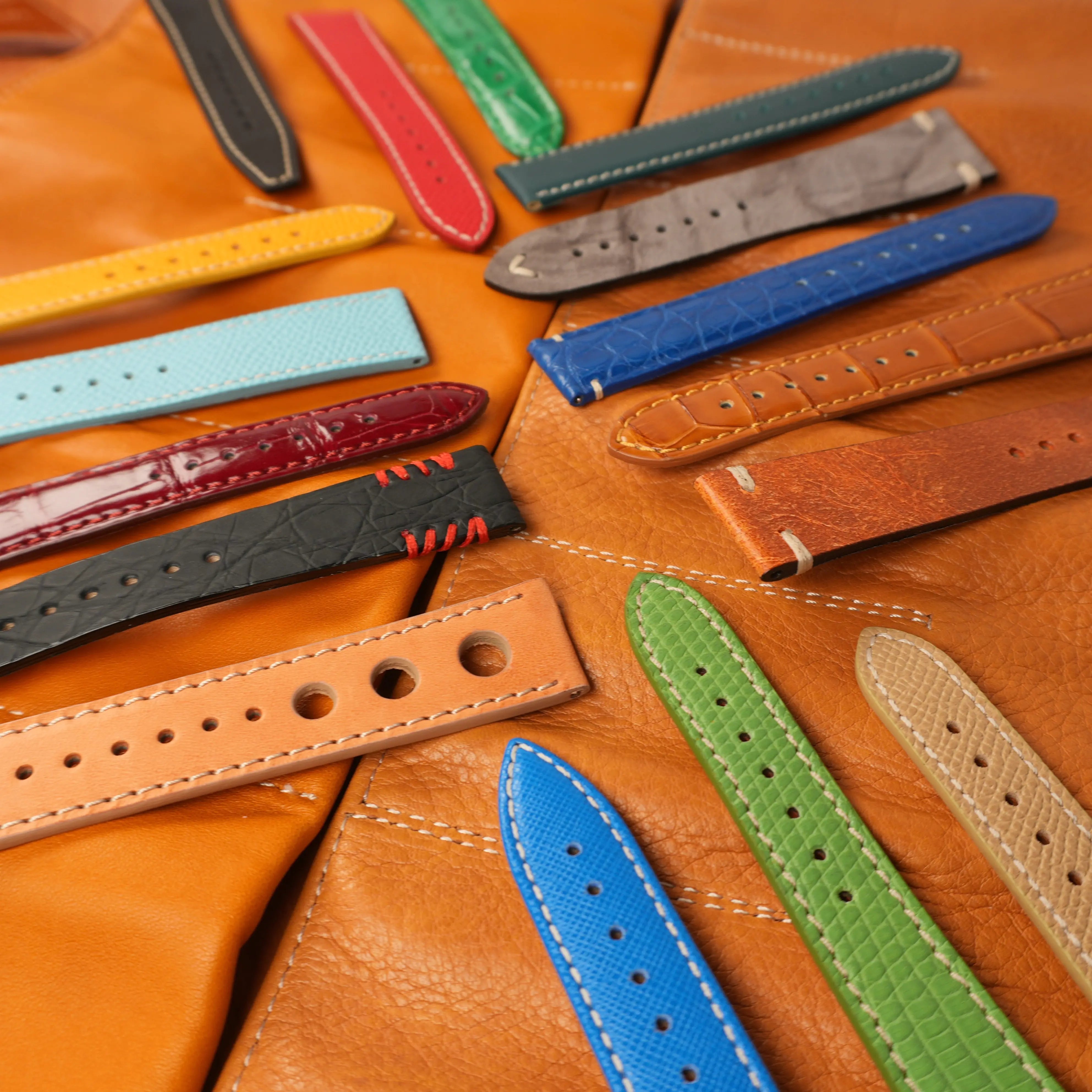 Italian leather straps