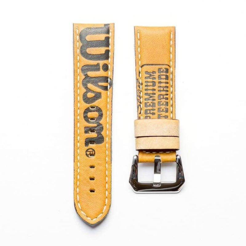 Baseball Leather Watch Strap - Limited Edition - Natural color - Leather strap- Milano Straps