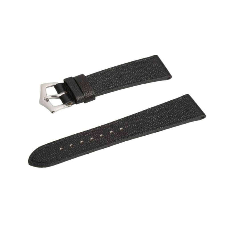 Black Hammered Calfskin Watch strap - Leather strap- Milano Straps
