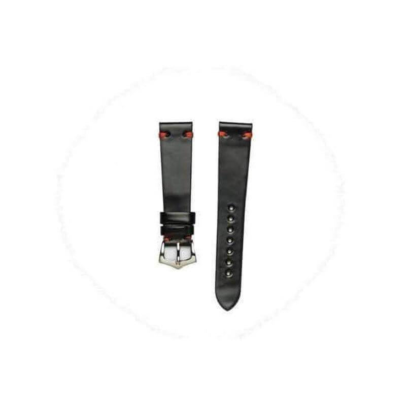 Black Red Cordovan Leather Watch Strap - Leather strap- Milano Straps