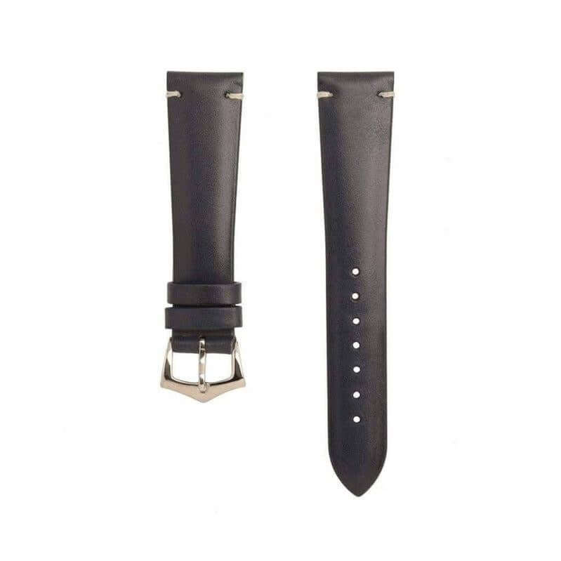 Blue Calfskin Leather Vintage Watch Strap - Leather strap- Milano Straps