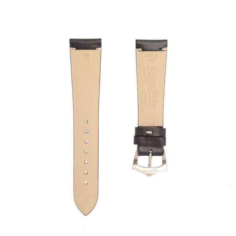 Blue Calfskin Leather Vintage Watch Strap - Leather strap- Milano Straps
