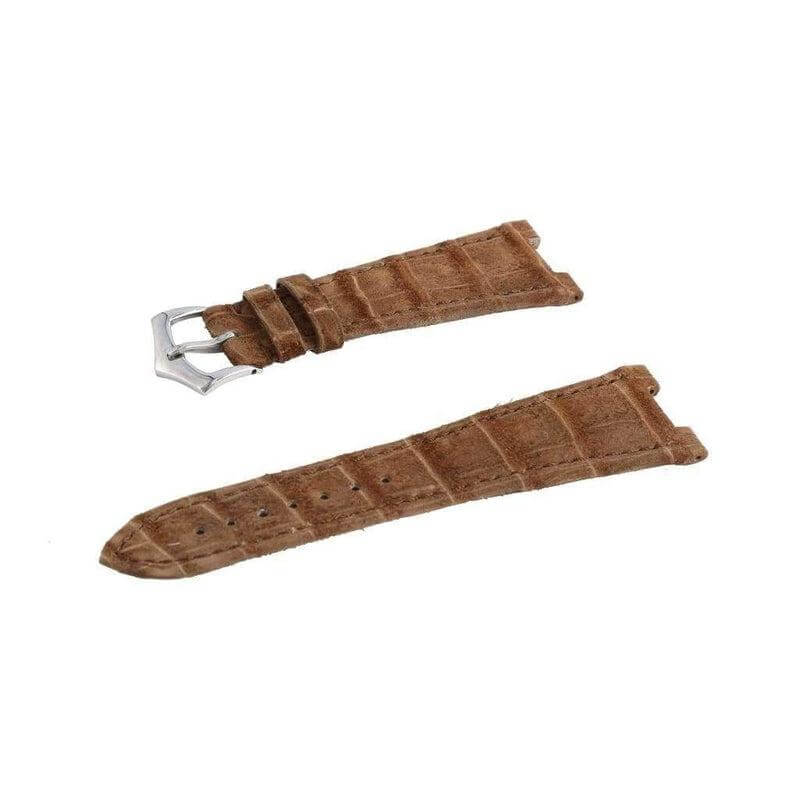 Brown Alligator Nubuck Watch Strap Patek Philippe Compatible - Alligator Strap- Milano Straps