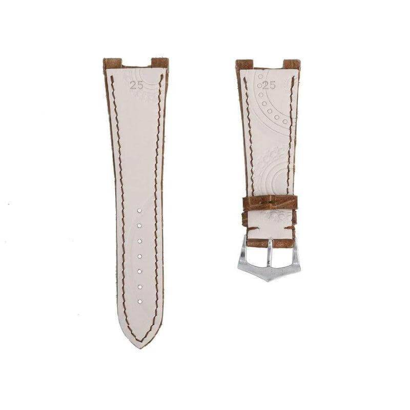 Brown Alligator Nubuck Watch Strap Patek Philippe Compatible - Alligator Strap- Milano Straps