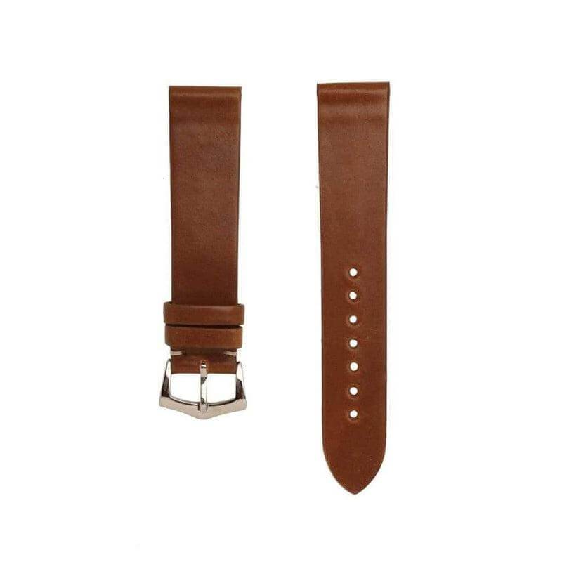 Brown Cordovan Leather No Stitches Watch Strap - Leather strap- Milano Straps