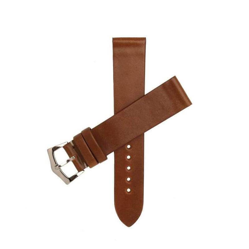 Brown Cordovan Leather No Stitches Watch Strap - Leather strap- Milano Straps