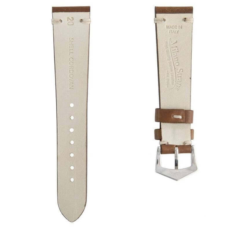 Brown Cordovan Leather Watch Strap - Leather strap- Milano Straps