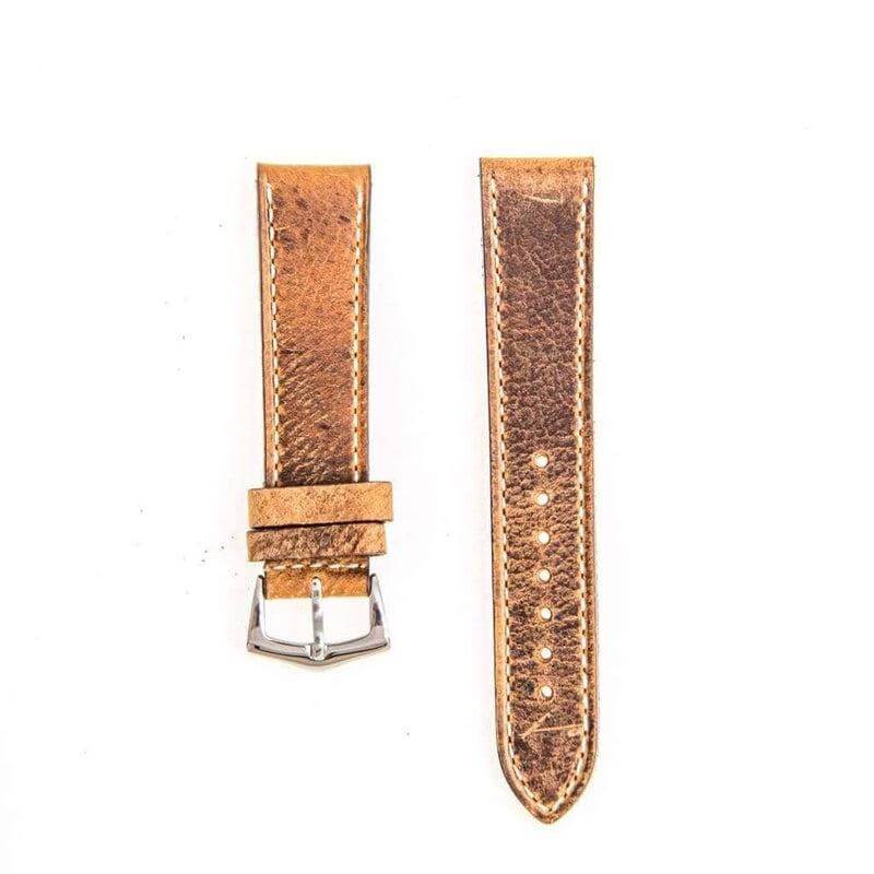 Brown Leather Vintage Watch Strap - Leather strap- Milano Straps