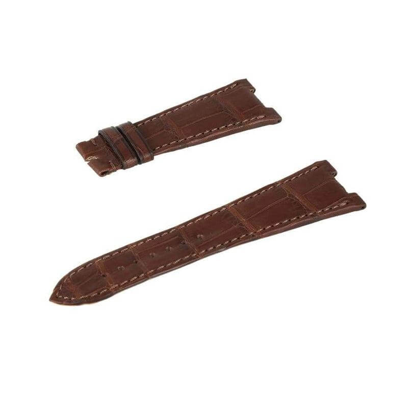 Brown Matt Genuine Alligator Watch Strap Patek Philippe Compatible - Alligator Strap- Milano Straps