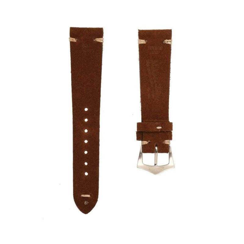 Brown Suede Vintage Leather Watch Strap - Suede strap- Milano Straps