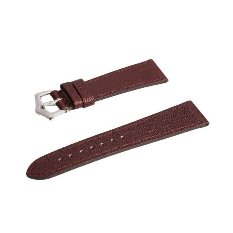 Burgundy Hammered Calfskin Watch strap - Leather strap- Milano Straps