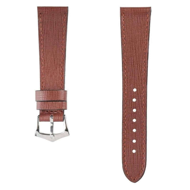 Burgundy Saffiano  Leather Watch Strap - Leather strap- Milano Straps