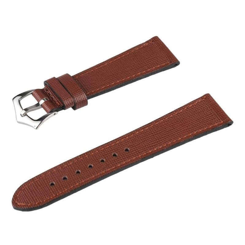 Burgundy Saffiano  Leather Watch Strap - Leather strap- Milano Straps