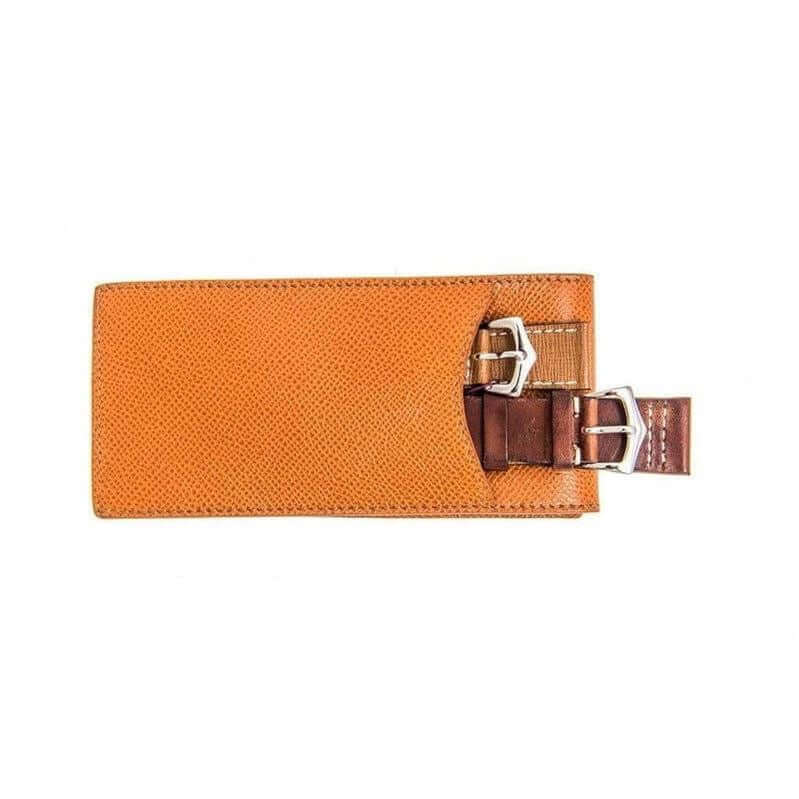 Casati Milano Brown Epsom Leather Pochette - Pochette- Milano Straps