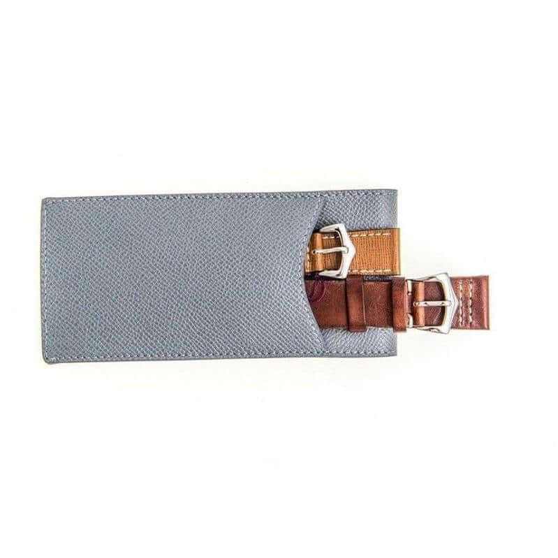 Casati Milano Grey Epsom Leather Pochette - Pochette- Milano Straps