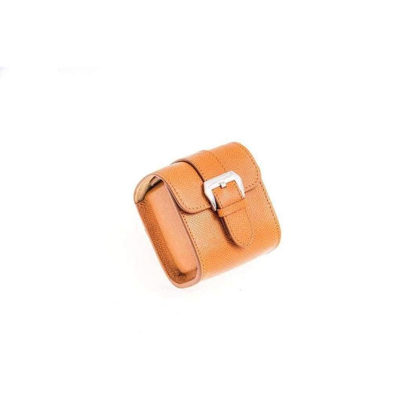 Casati Milano Travel Case Rectangular Epsom Leather - Brown - Travel Case- Milano Straps