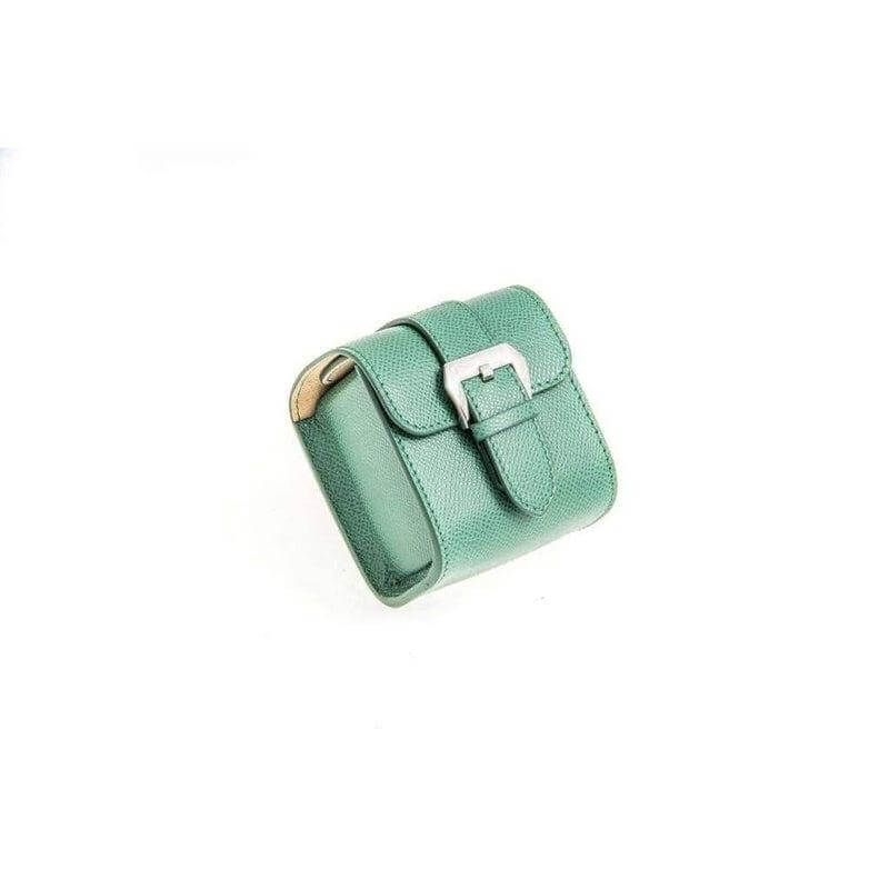 Casati Milano Travel Case Rectangular Epsom Leather Green color - Travel Case- Milano Straps