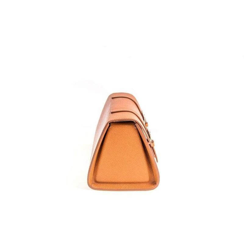 Casati Milano Travel Case Triangular Epsom Leather Brown - Travel Case- Milano Straps