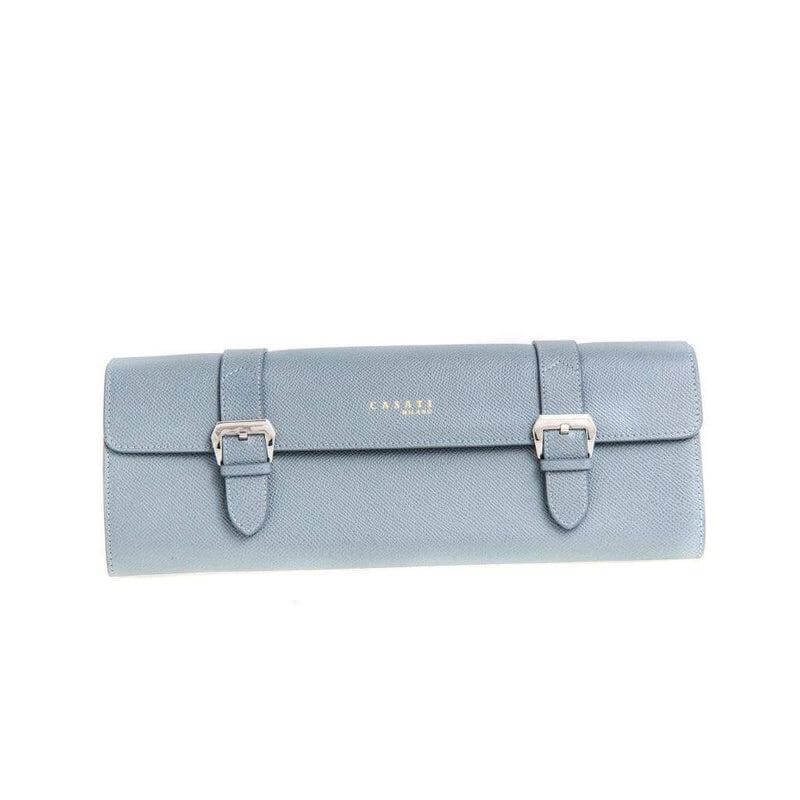 Casati Milano Travel Case Triangular Epsom Leather - Grey - Travel Case- Milano Straps