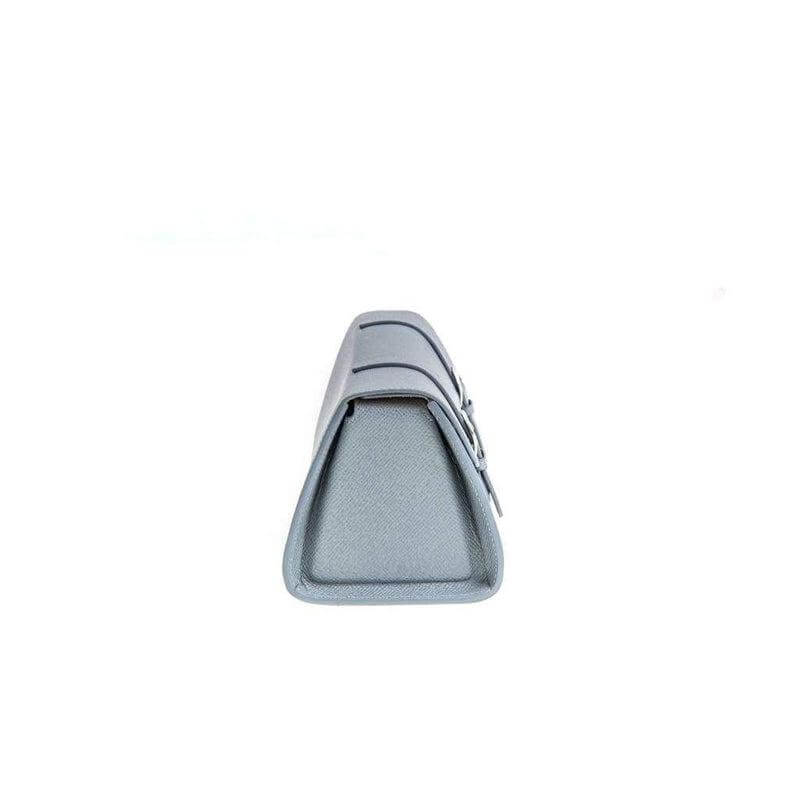 Casati Milano Travel Case Triangular Epsom Leather - Grey - Travel Case- Milano Straps