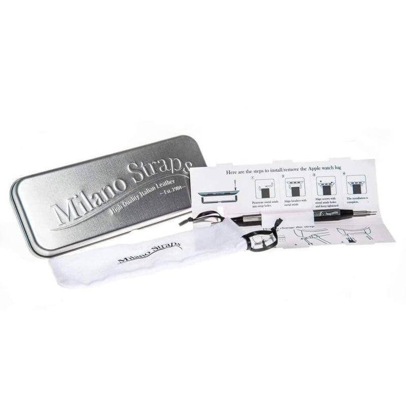 Cognac Barenia Leather Flat Watch Strap - Leather strap- Milano Straps