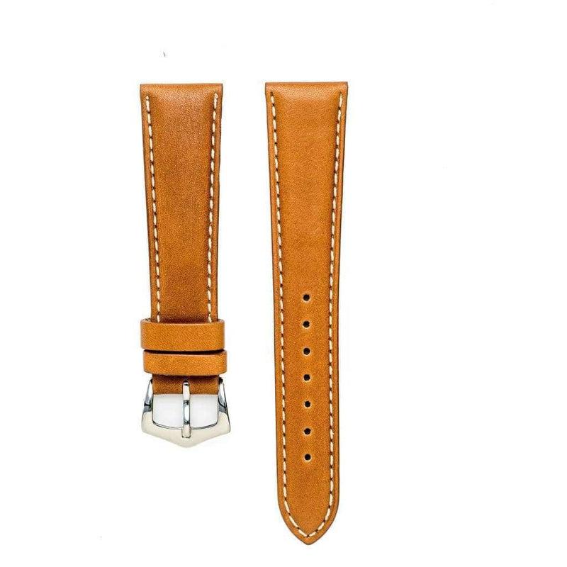 Cognac Barenia Leather Watch Strap - Leather strap- Milano Straps