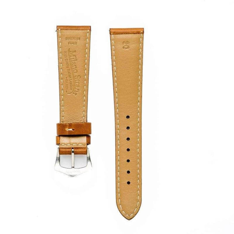Cognac Barenia Leather Watch Strap - Leather strap- Milano Straps