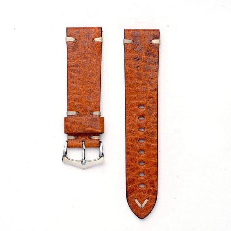 Cognac Leather Watch Strap - Cognac - Leather strap- Milano Straps