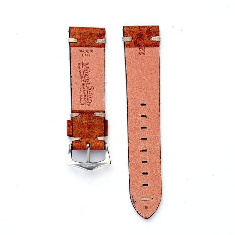 Cognac Leather Watch Strap - Cognac - Leather strap- Milano Straps
