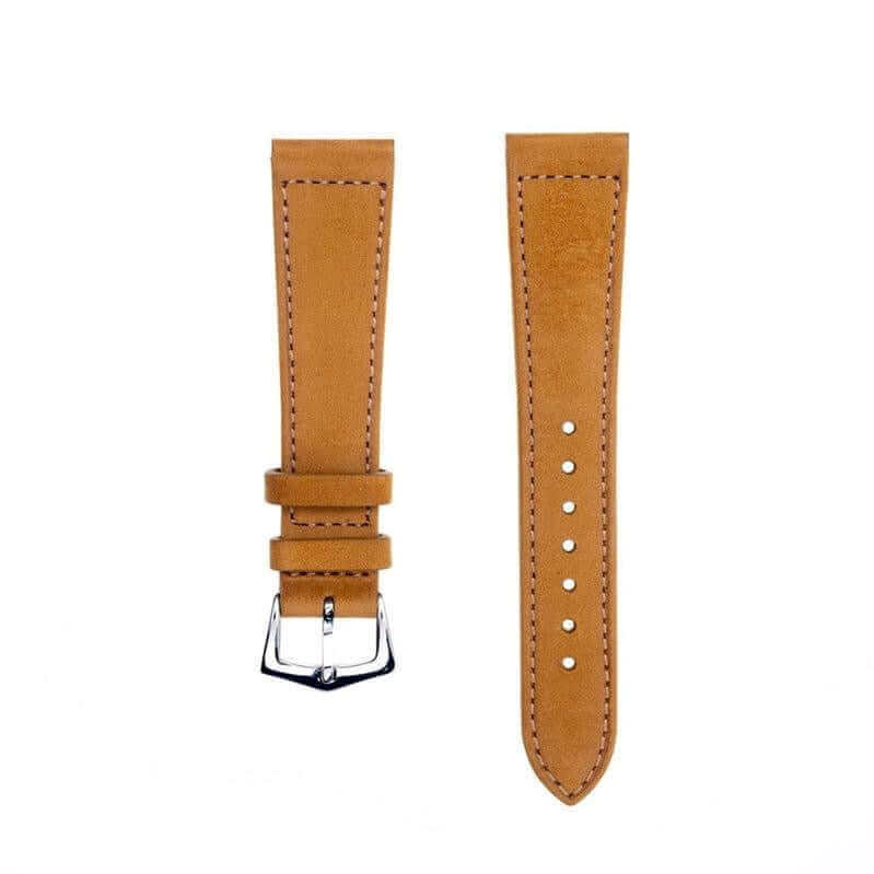 Cognac Nabuck Leather Watch Strap - Leather strap- Milano Straps
