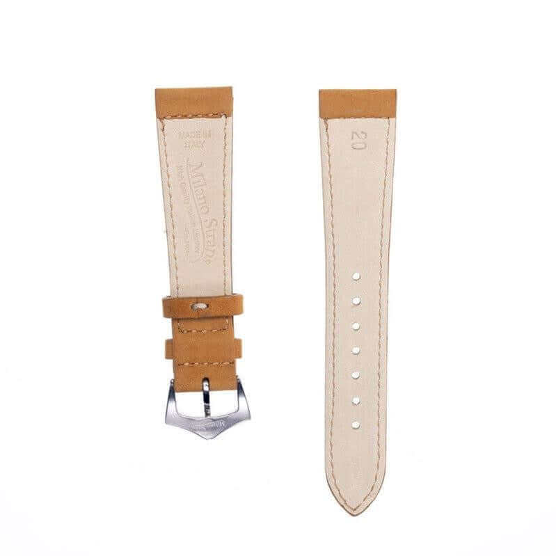 Cognac Nabuck Leather Watch Strap - Leather strap- Milano Straps