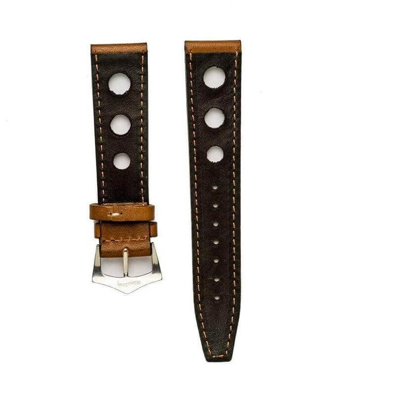 Cognac "Rally" Leather Watch Strap - Leather strap- Milano Straps