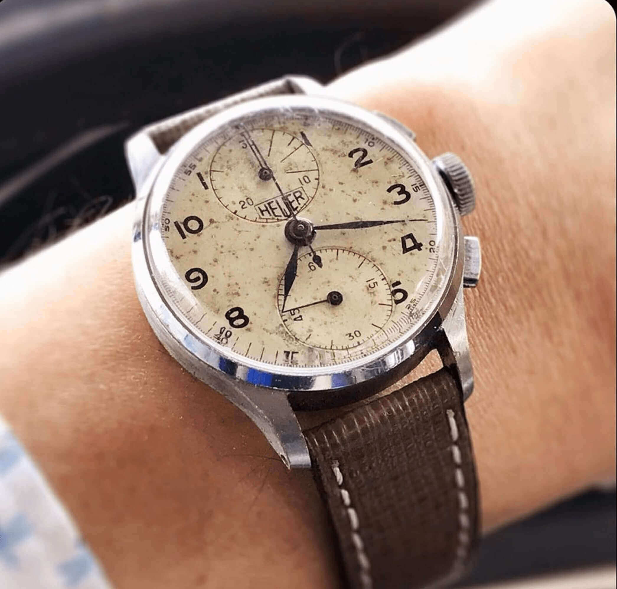 Cognac Saffiano  Leather Watch Strap - Leather strap- Milano Straps