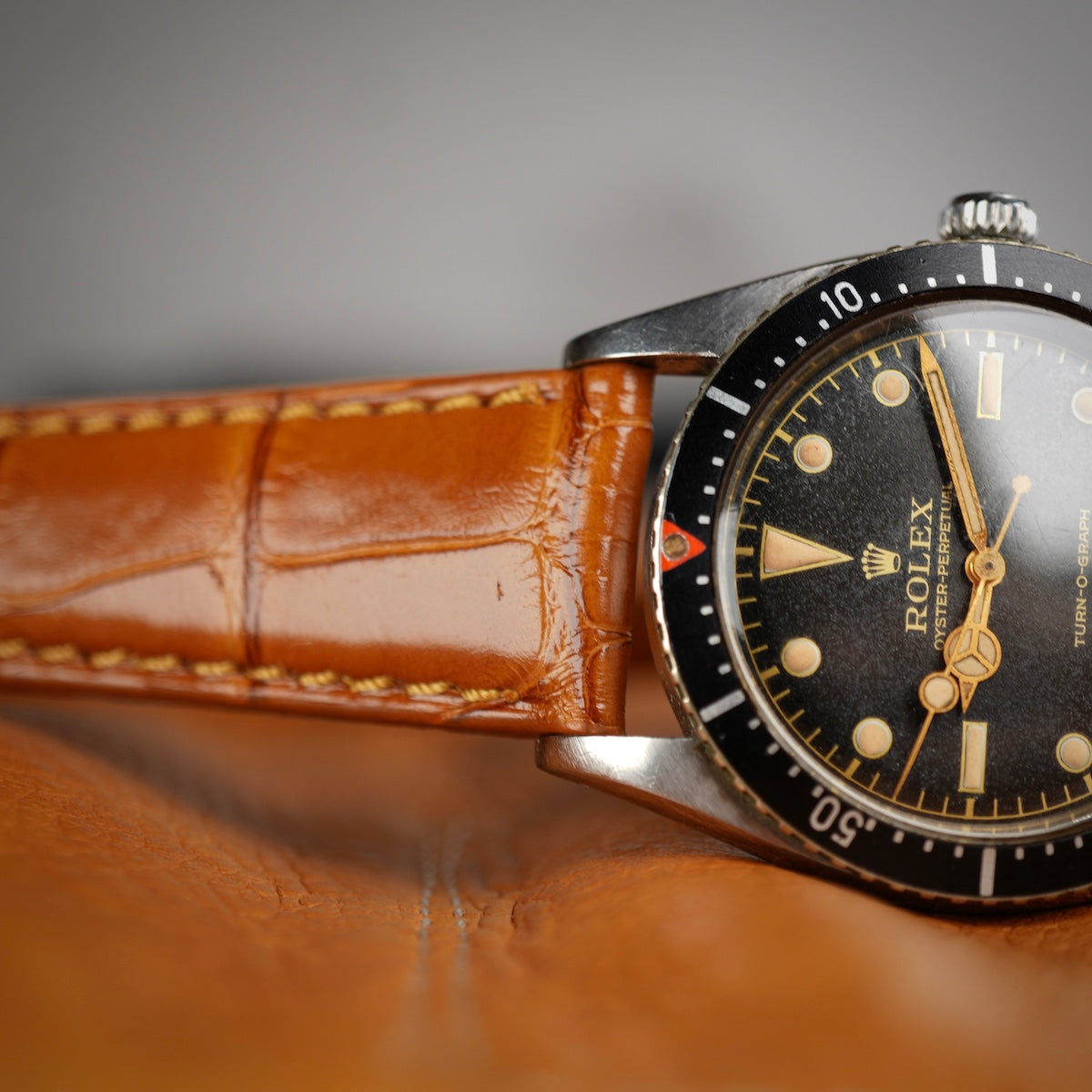 Millenium Cognac Alligator Watch Strap