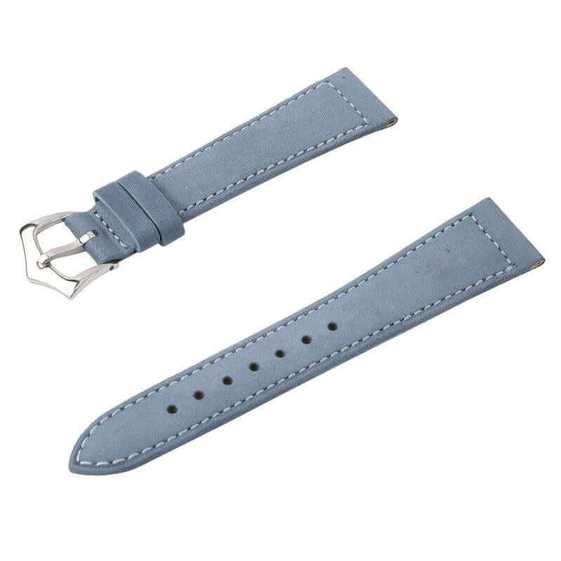 Denim Nabuck Leather Watch Strap - Leather strap- Milano Straps