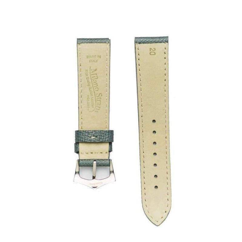 Grey Epsom Leather Watch Strap - Leather strap- Milano Straps