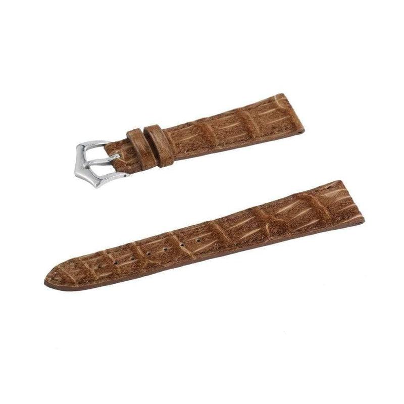 Hand-Sewn Gold Alligator Nubuck Watch Strap - Alligator Strap- Milano Straps