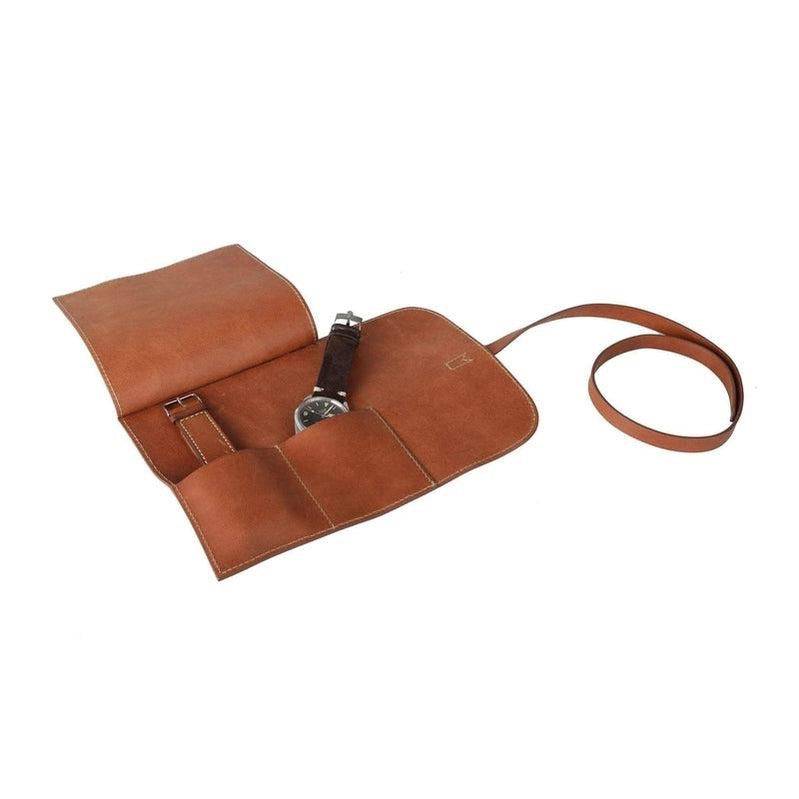 Leather Watch Roll 2 Watches - Watch Rolls- Milano Straps