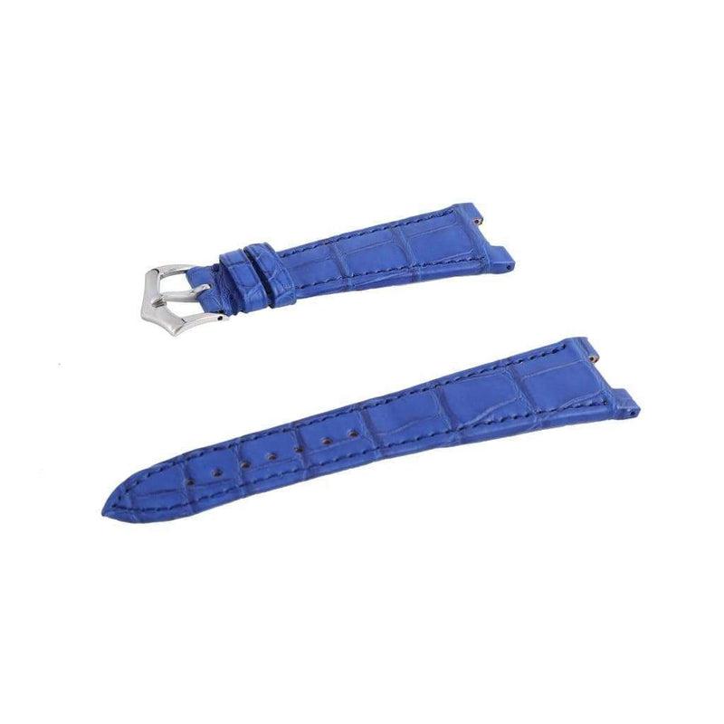 Light Blue Matt Genuine Alligator Watch Strap Patek Philippe Compatible - Alligator Strap-