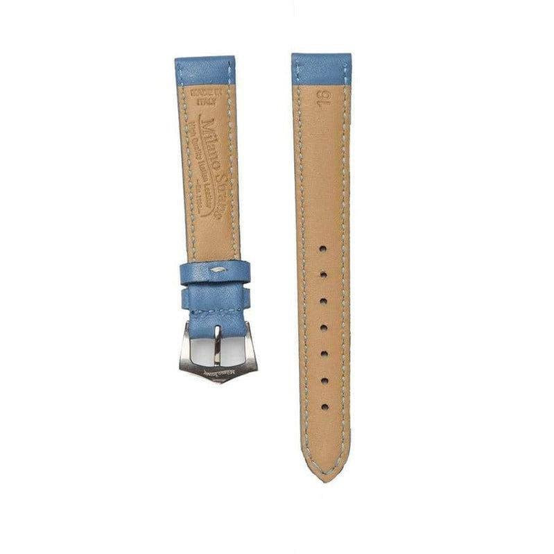 Light Blue Nappa Leather Strap - Leather strap- Milano Straps