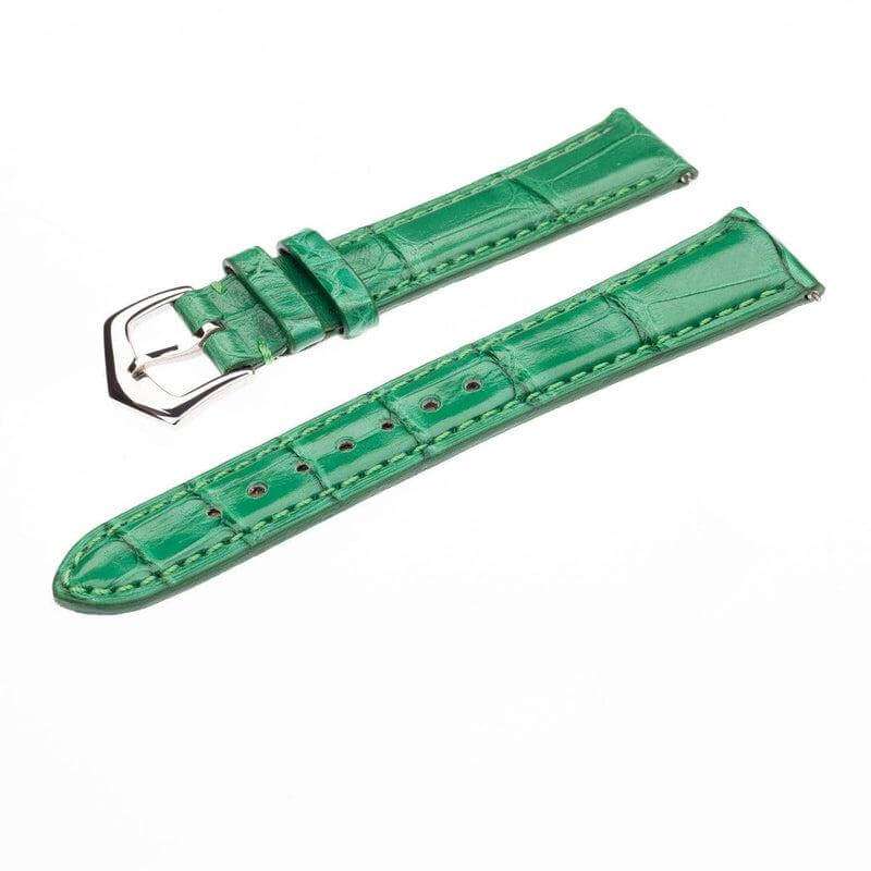 Millenium Green Alligator Watch Strap - Alligator Strap- Milano Straps