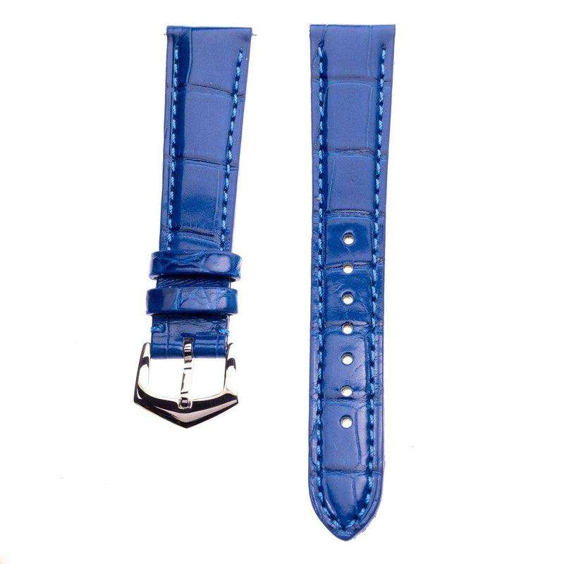Millenium Light Blue Alligator Watch Strap - Alligator Strap- Milano Straps