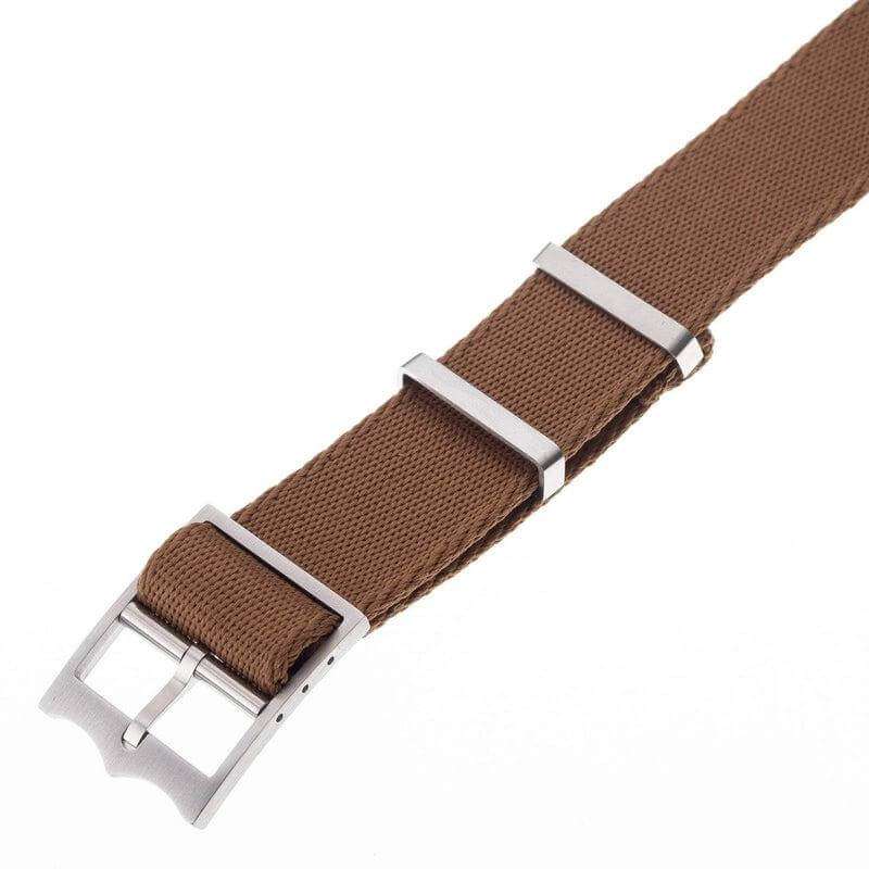 Eco-Friendly Nylon Military Watch Strap Kaki- Tudor Watch Style - Recycled Military Watch Straps- Milano Straps