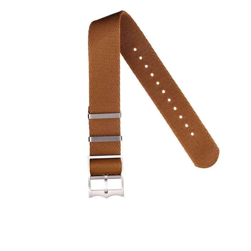 Eco-Friendly Nylon Military Watch Strap Kaki- Tudor Watch Style - Recycled Military Watch Straps- Milano Straps