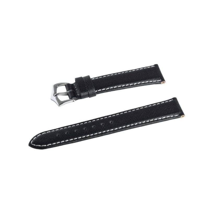 Navy Blue Saffiano Leather Watch Strap - Leather strap- Milano Straps