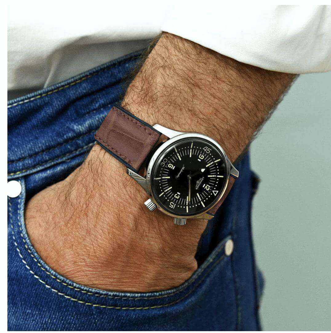 Rubber Brown Alligator Watch Band - Rubber Strap- Milano Straps