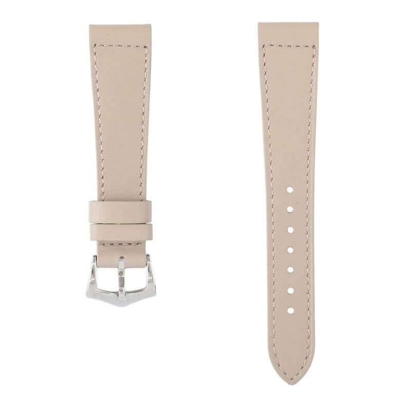 Taupe Calfskin Leather Watch Strap - Leather strap- Milano Straps