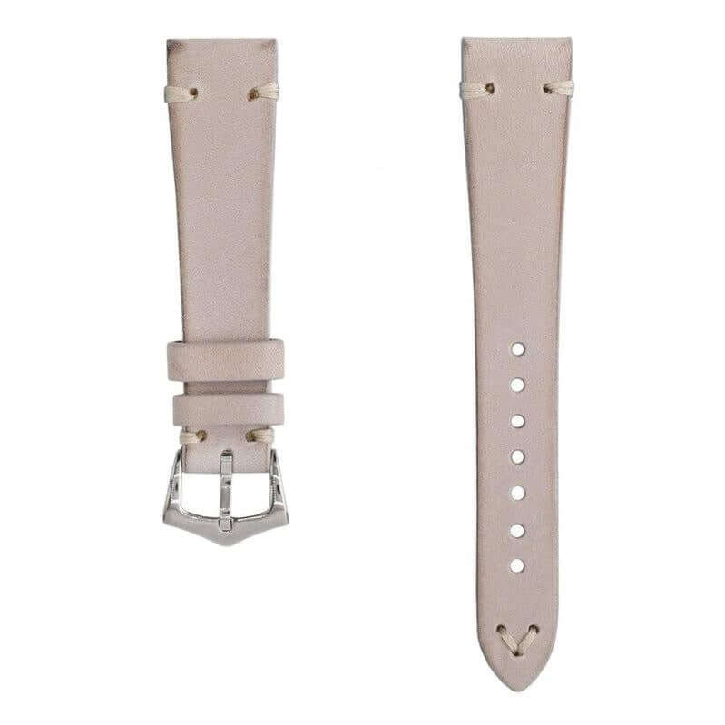 Taupe Leather Vintage Watch Strap - Leather strap- Milano Straps